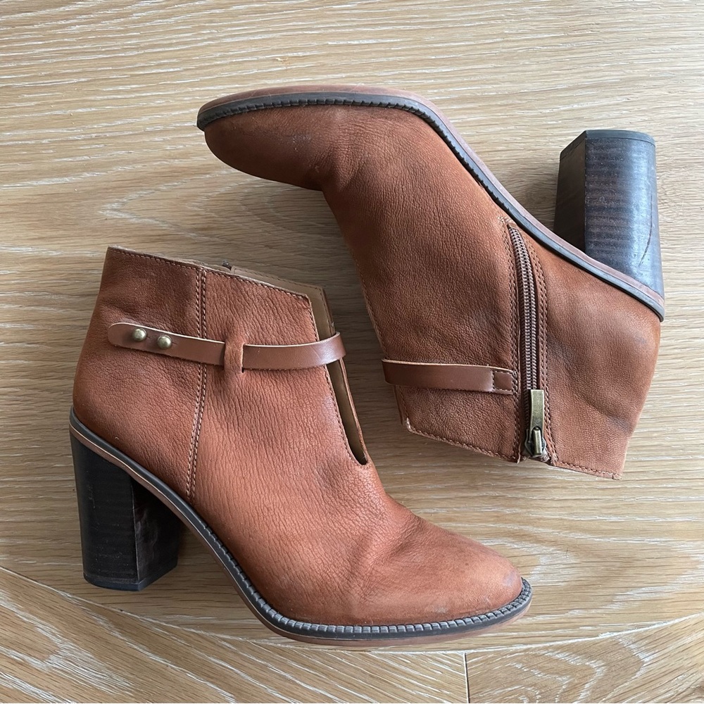 Franco Sarto Brown Booties - Size 8.5
